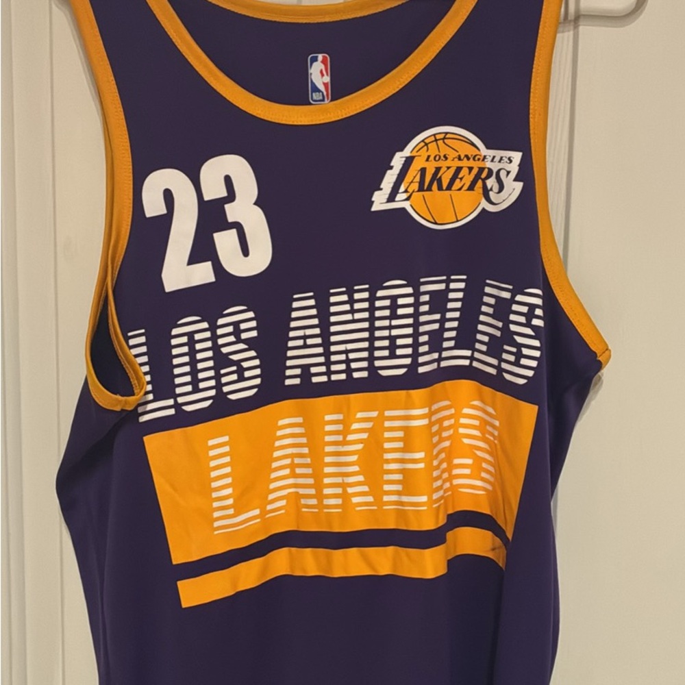 Los Angeles Lakers LeBron James Purple and Gold Jersey